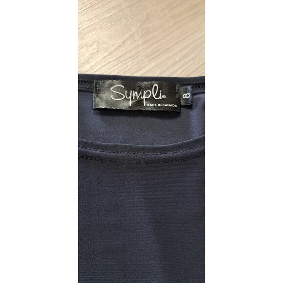 Sympli Matrix Pocket Tunic 8 Color Block Black Gray Oatmeal Lagenlook Art Wear - Picture 9 of 9